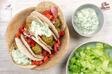 Pitabroodjes met falafel